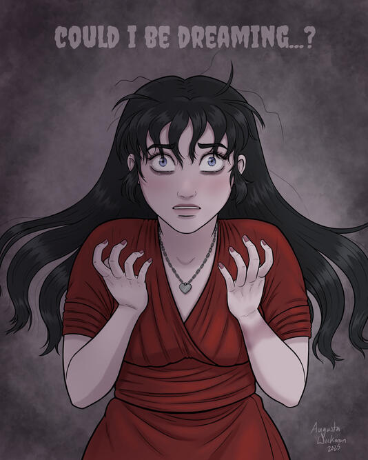 Could I be dreaming? fanart of a friend's comic Fragmented Dreams