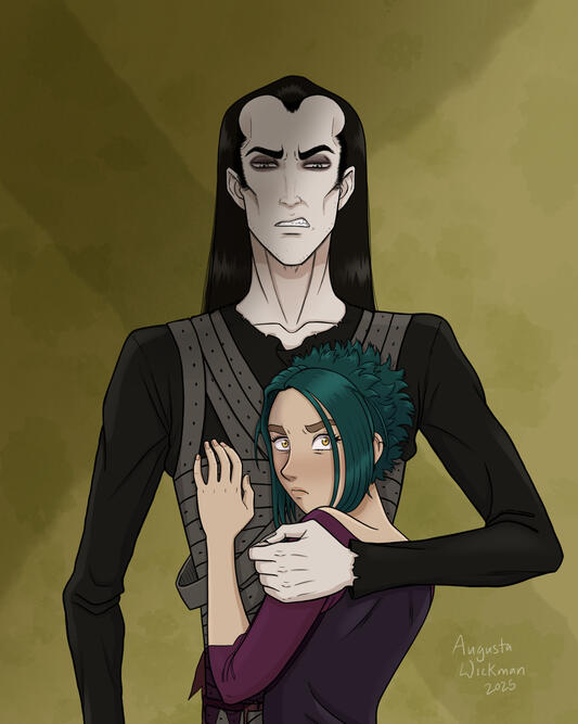 You're Scaring Her print print of Rahab and Isis from my comic