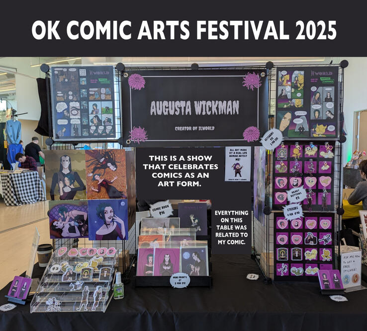 OK COMIC ARTS TABLE